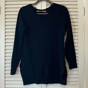 Athleta tunic knit navy women small